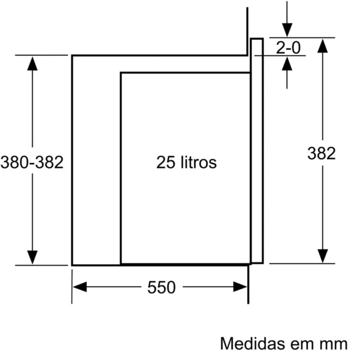 Bosch BEL554MB0 Serie 6 Einbau-Mikrowelle, 38 x 59 cm, 900 W, Drehteller 31,5cm, Türanschlag Links, AutoPilot 8 8 Automatikprogramme, Reinigungsunterstützung, LED-Touchdisplay