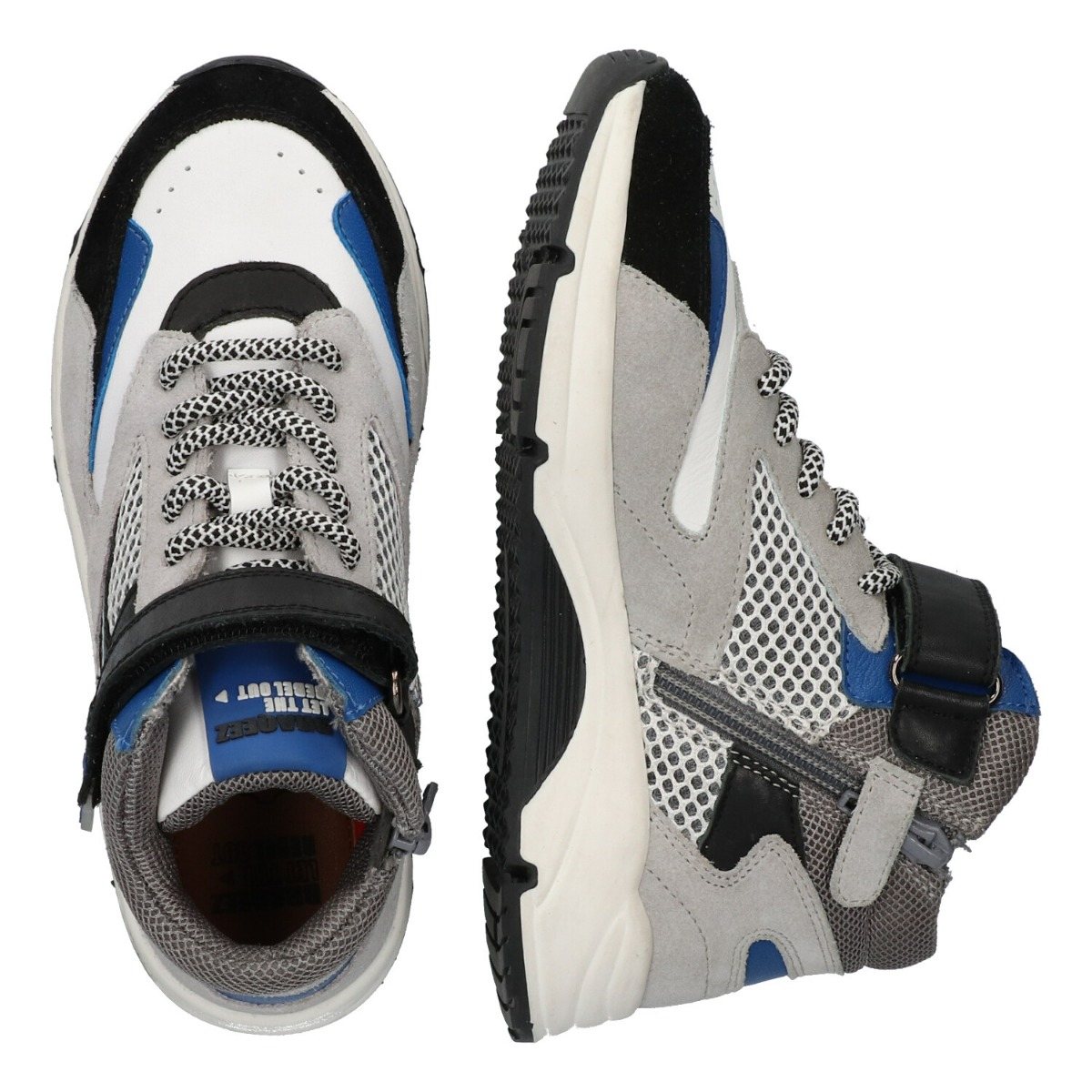 Fabio Flow - Hoge Sneakers Braqeez Blauw