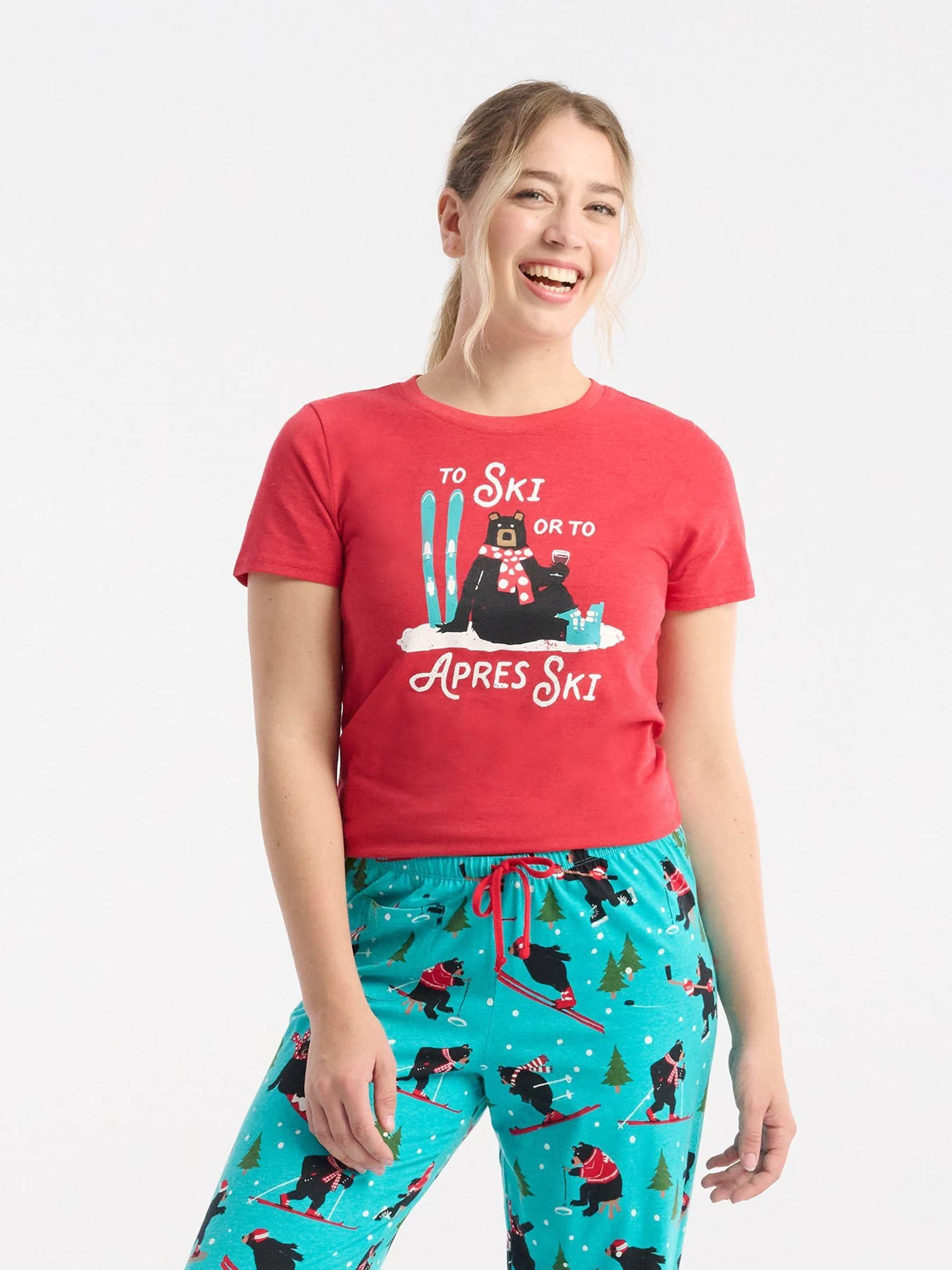 Hatley Red Apres Ski Pyjama Top