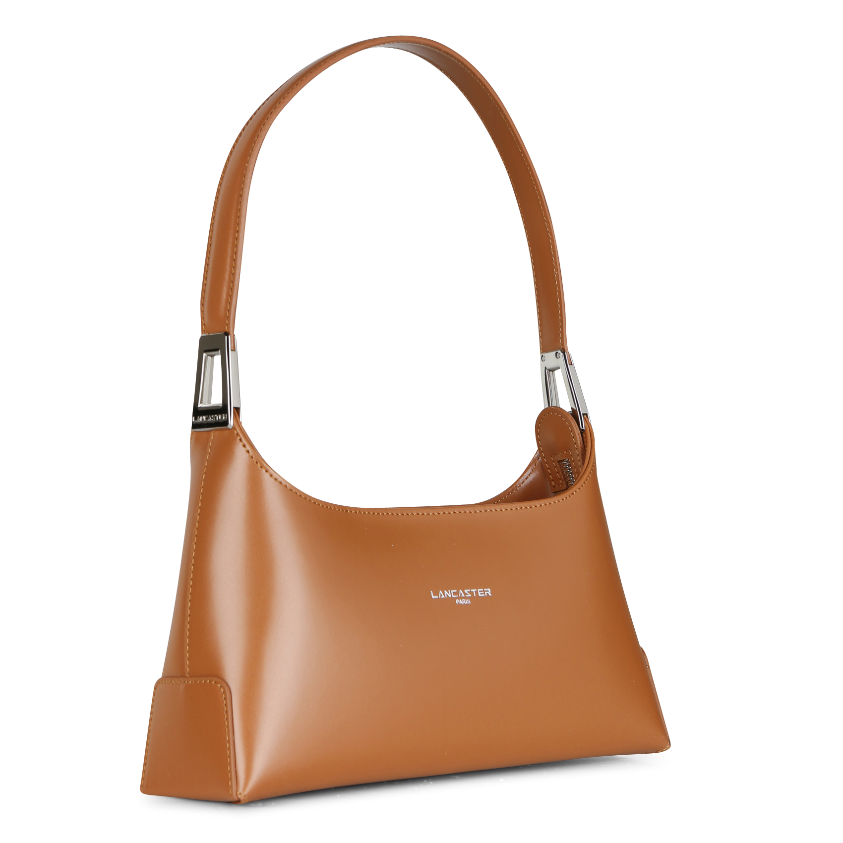 ACE - Sac Baguette zippé en cuir| Marron