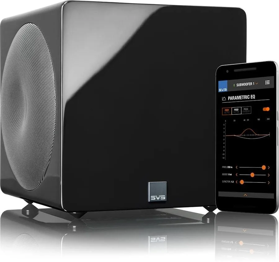 SVS 3000 Micro Noir laqué Caissons de basses