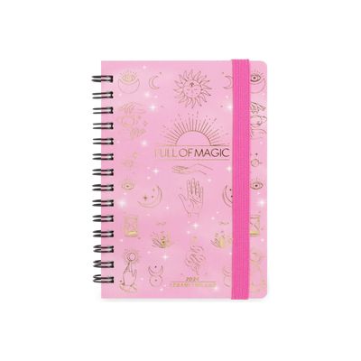 Agenda à spirale 1 semaine sur 2 pages - 8,5 x 13 cm - magique - Legami