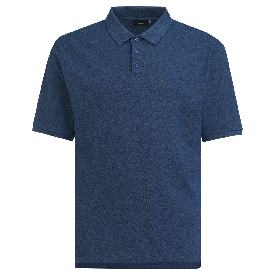 VanVaan Herren Poloshirt in Piqué-Qualität blau