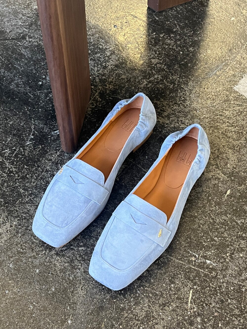Billi Bi  A6010 ballerinasko - Blue Jeans Suede 511