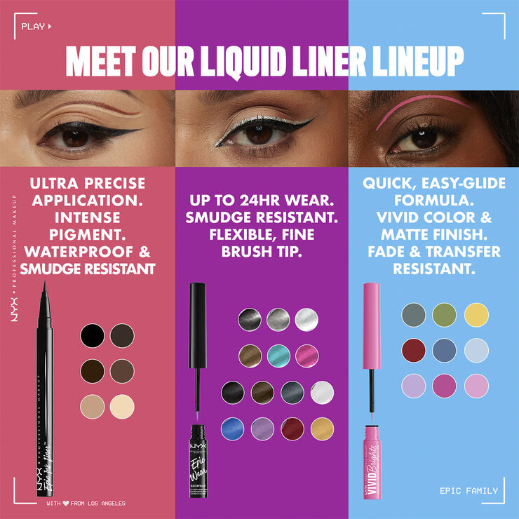 NYX PROFESSIONAL MAKEUP NYX Professional Makeup Epic Ink 04 Milk Chocolate waterproof liquid e