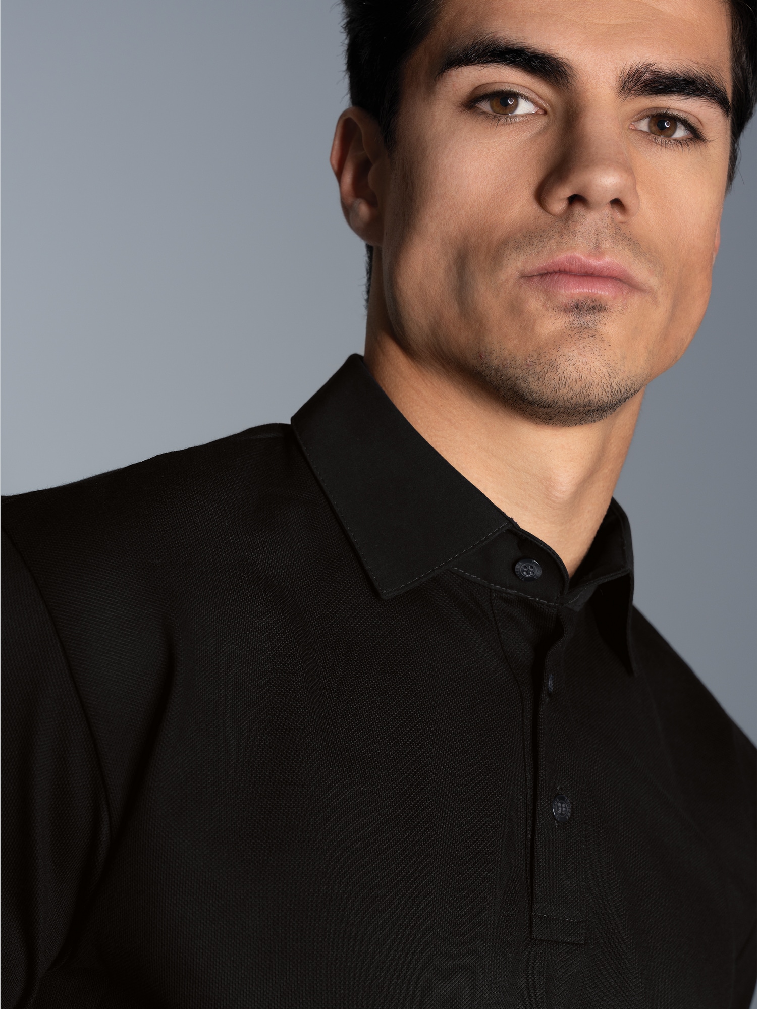 Business-Poloshirt Schwarz