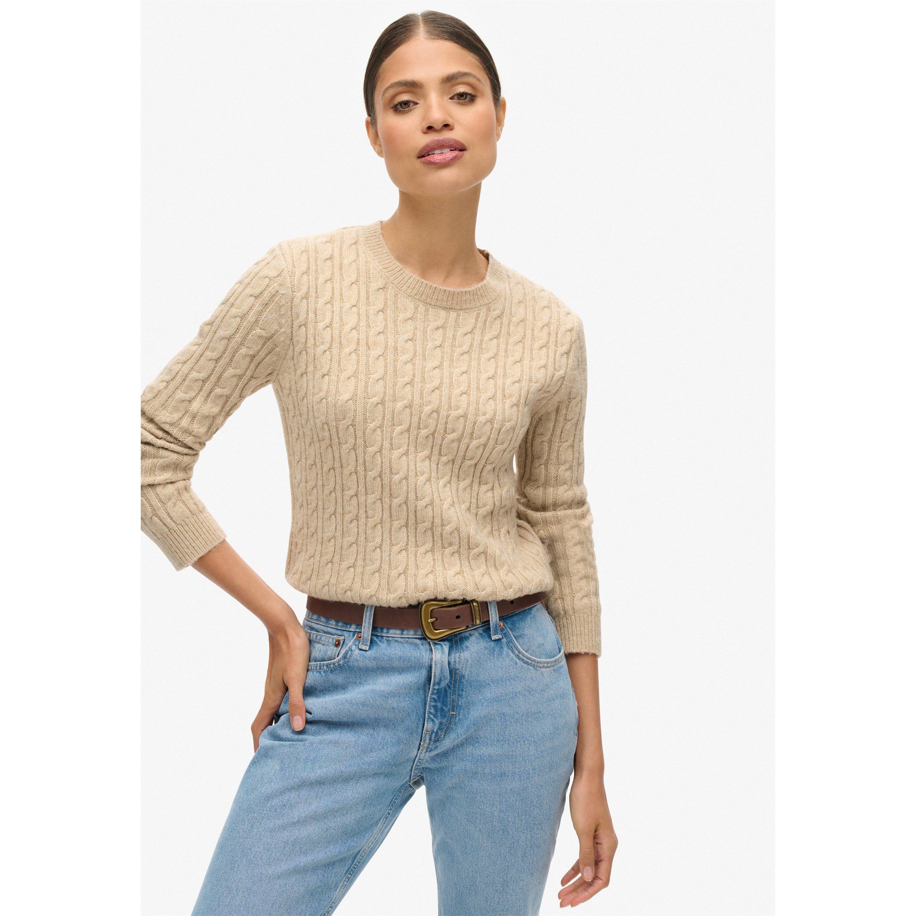 Superdry Cable Knit Crew Neck Jumper