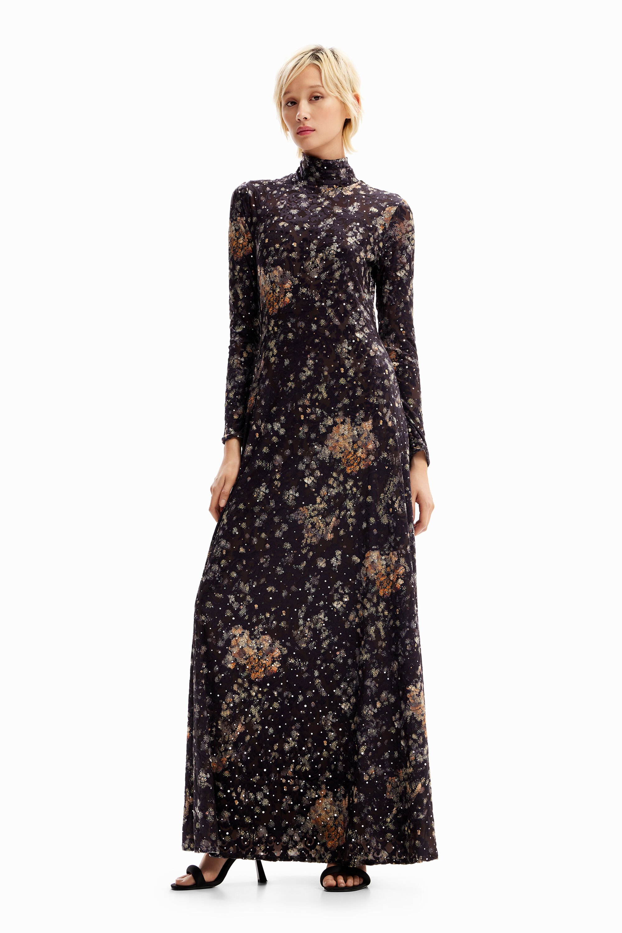 Vestido Elysia com ampla pele