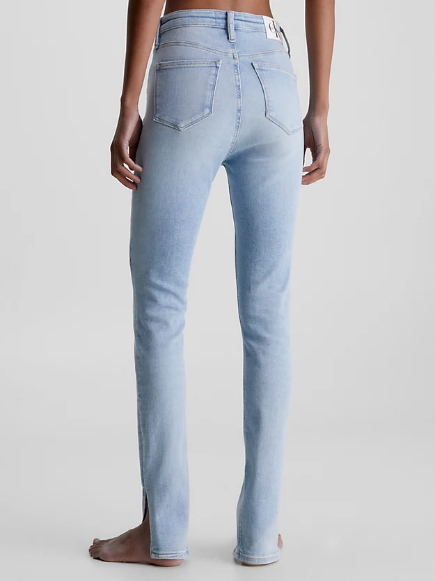 Calça jeans super skinny de cintura alta
