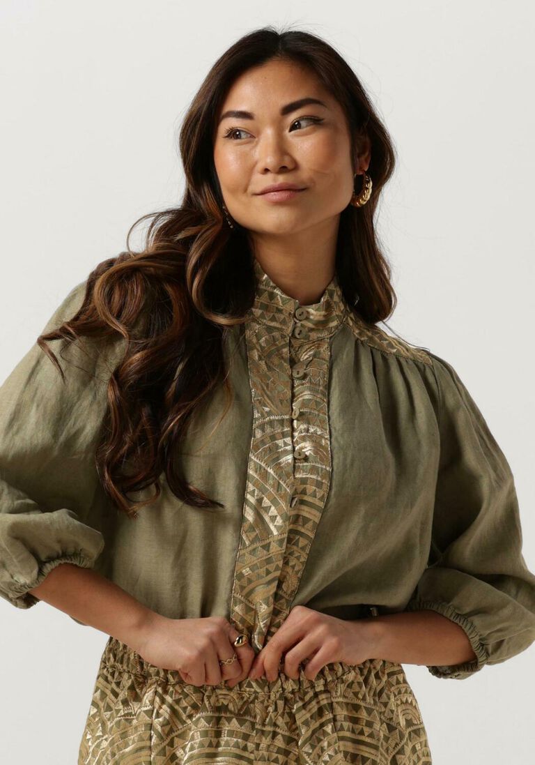 GREEK ARCHAIC KORI groene greek archaic kori blouse 250109