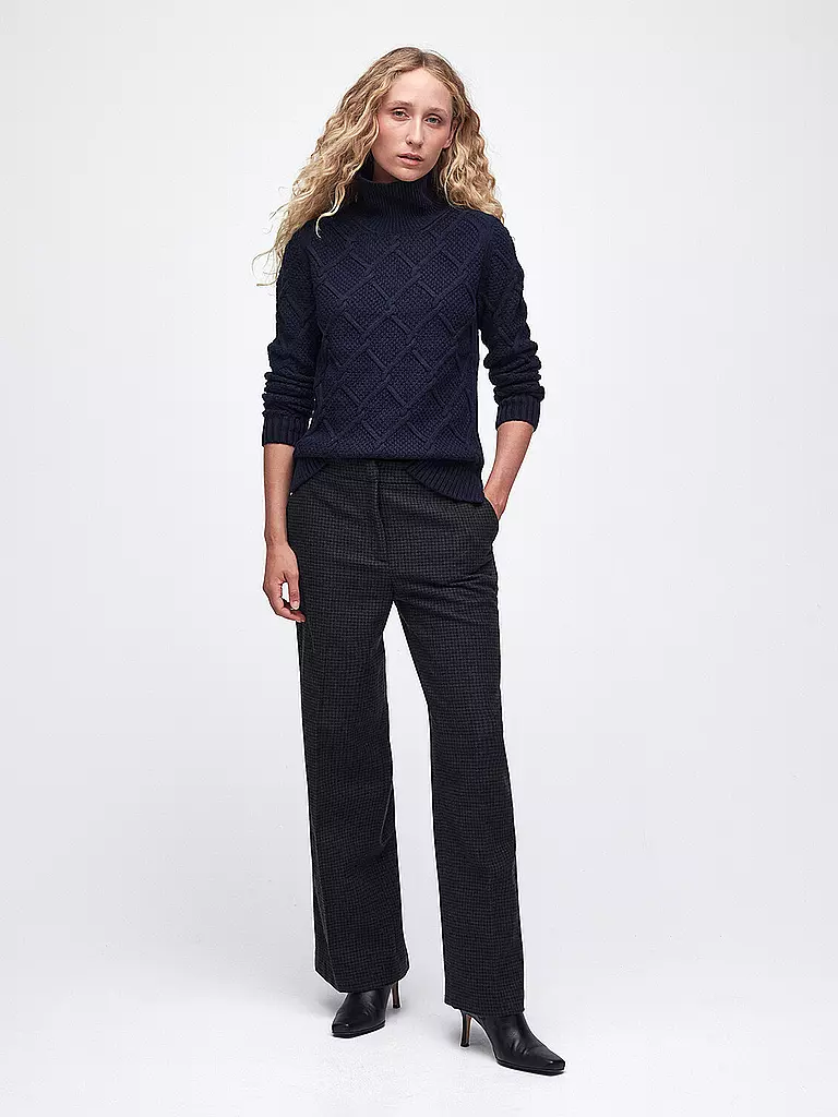 BARBOUR Rollkragenpullover BURNE  dunkelblau