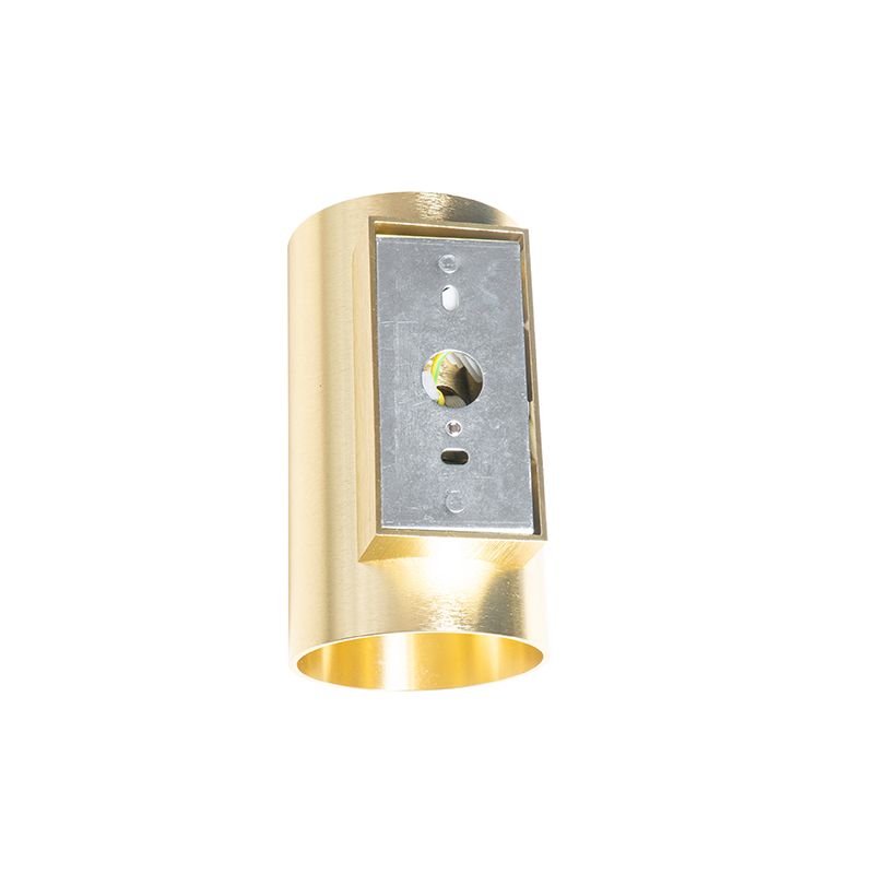 Moderne wandlamp goud rond 2-lichts - Sandy