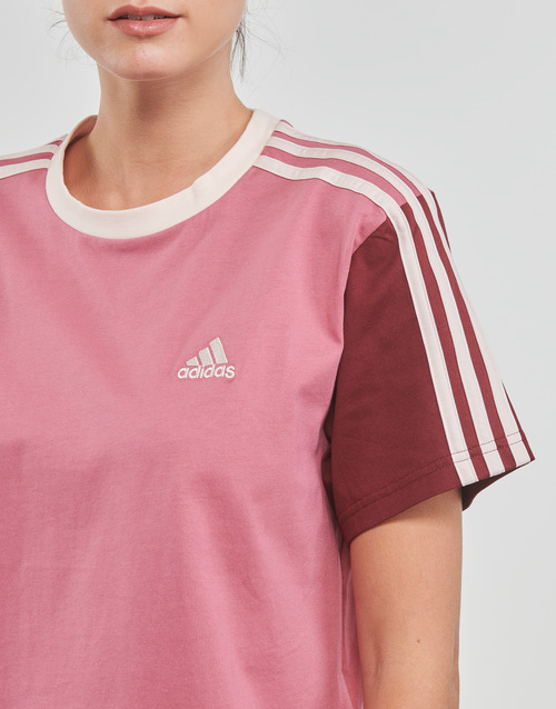 Adidas Sportswear - 3S CR TOP - Bordeaux / Rose