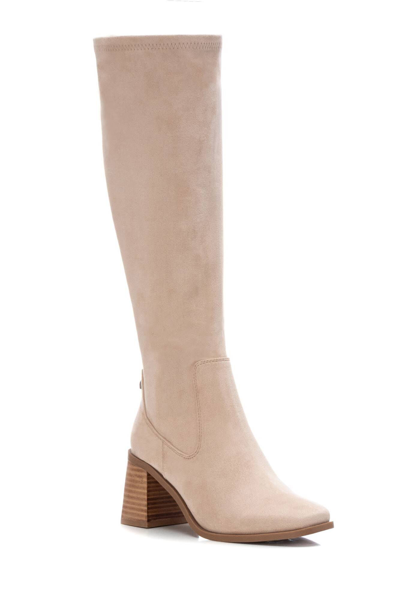 Bota feminina de camurça
