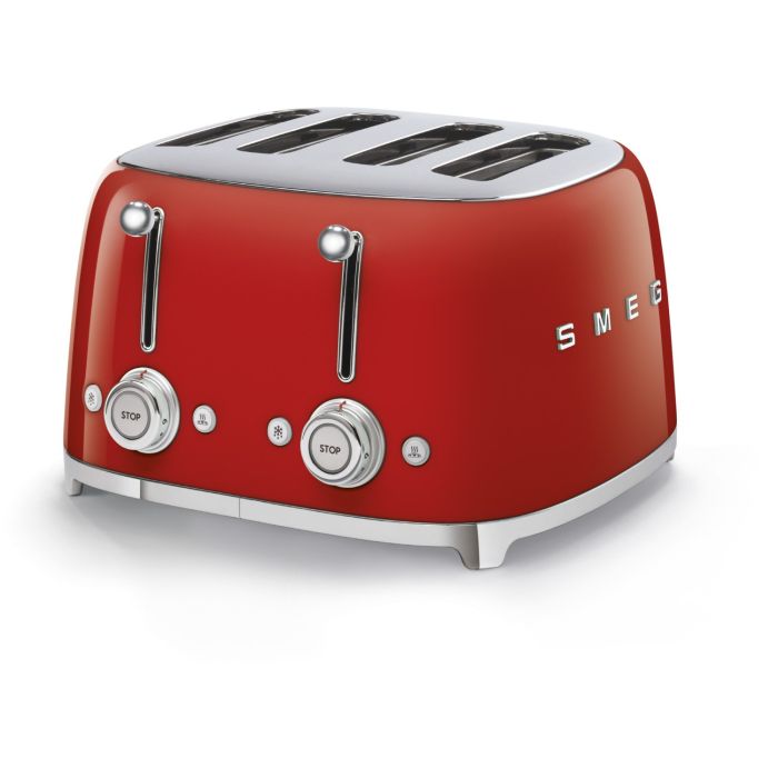 SMEG Toaster 4-Schlitz 50's Retro Style TSF03RDEU Rot