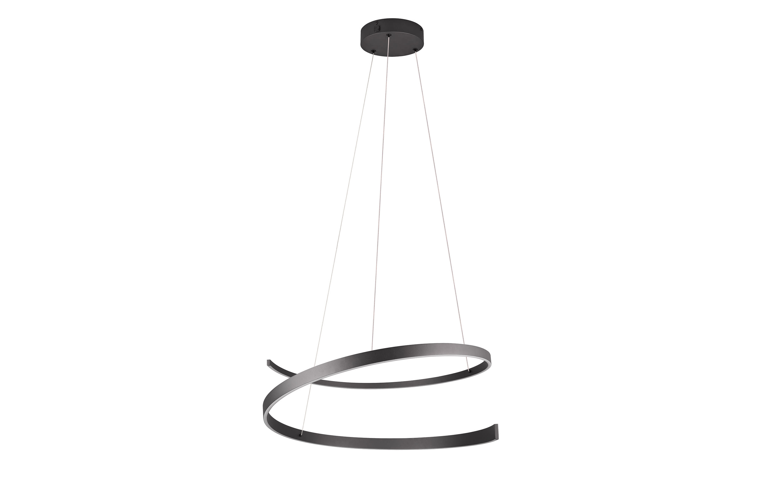 LED-Pendelleuchte Cinque Cinardi, schwarz, inkl. Dim to Warm Funktion