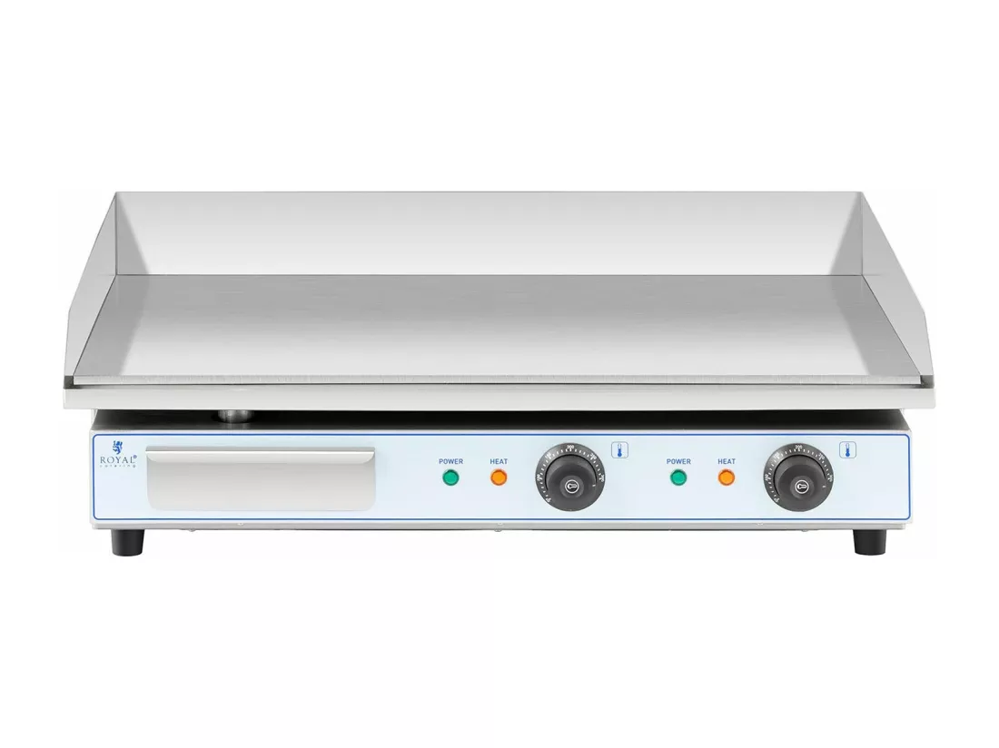 Plancha électrique professionnelle en argenté 73 x 47 x 25 cm 14_0004069