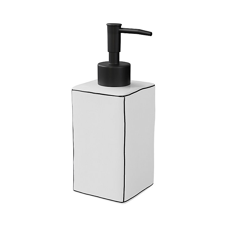 Distributeur de savon Aetna blanc et noir GoodHome