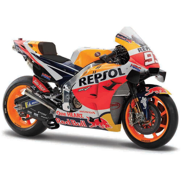 maisto - Maquette moto 1/18 Respsol Honda Team 2021 - Marc Marquez