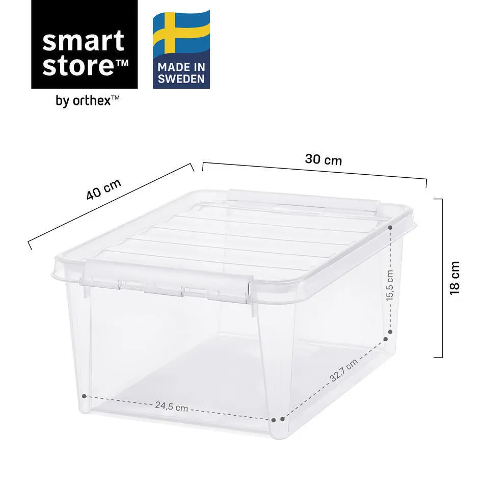 SmartStore Stevige Opbergbox 14L Set van 3 - 40x30x18cm