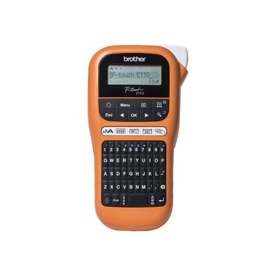 Brother P-Touch PT-E110VP - imprimante d'étiquettes monochrome - impression par transfert thermique