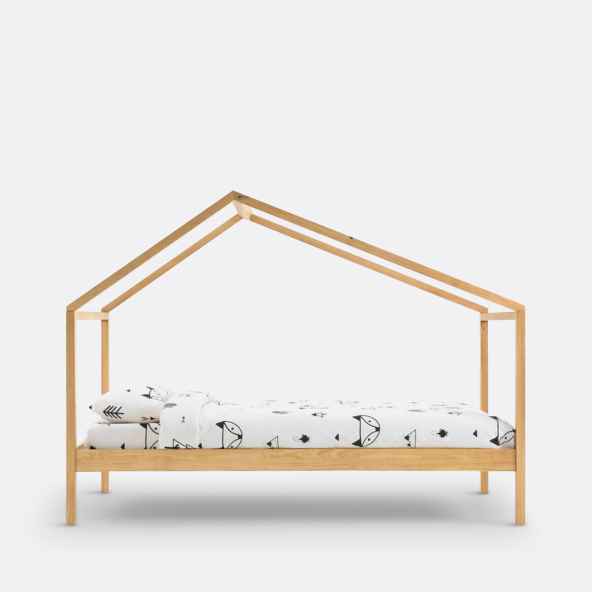 LA REDOUTE INTERIEURS<br>Cama Caban em pinho maciço com estrado de ripas Spidou