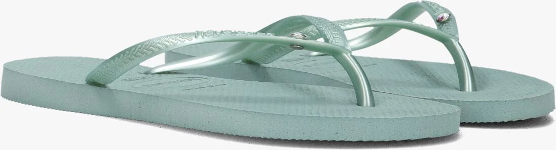 HAVAIANAS groene havaianas teenslippers slim crystal sw ii