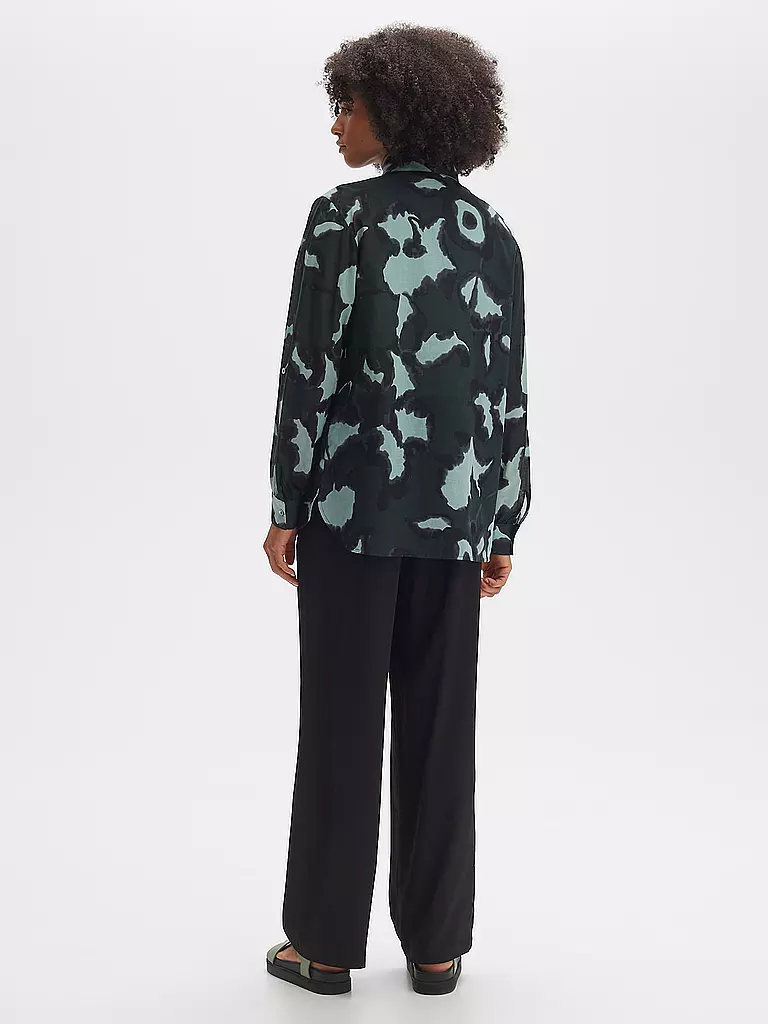 OPUS Bluse FUMINE FLORAL petrol