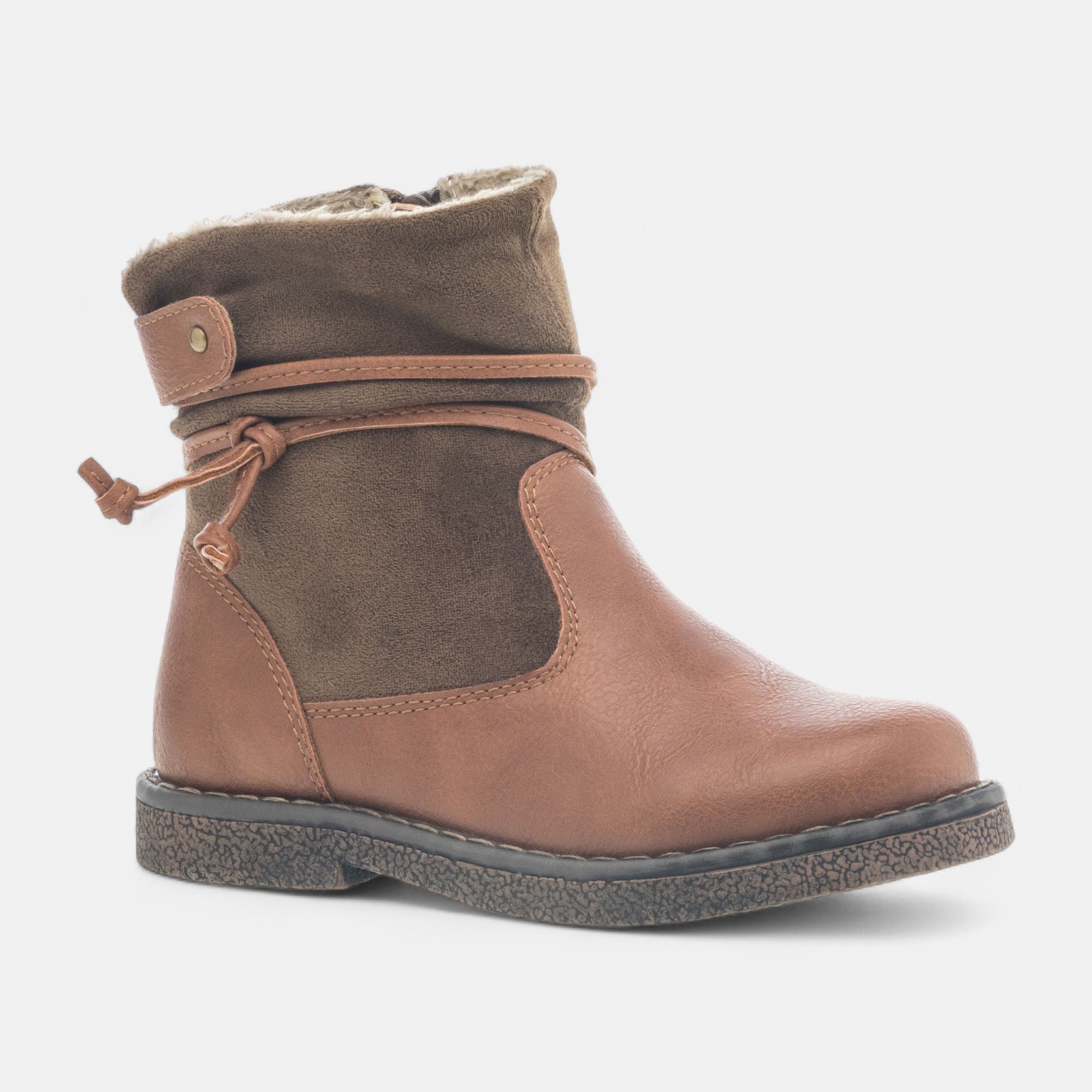 Bottines Fille cognac