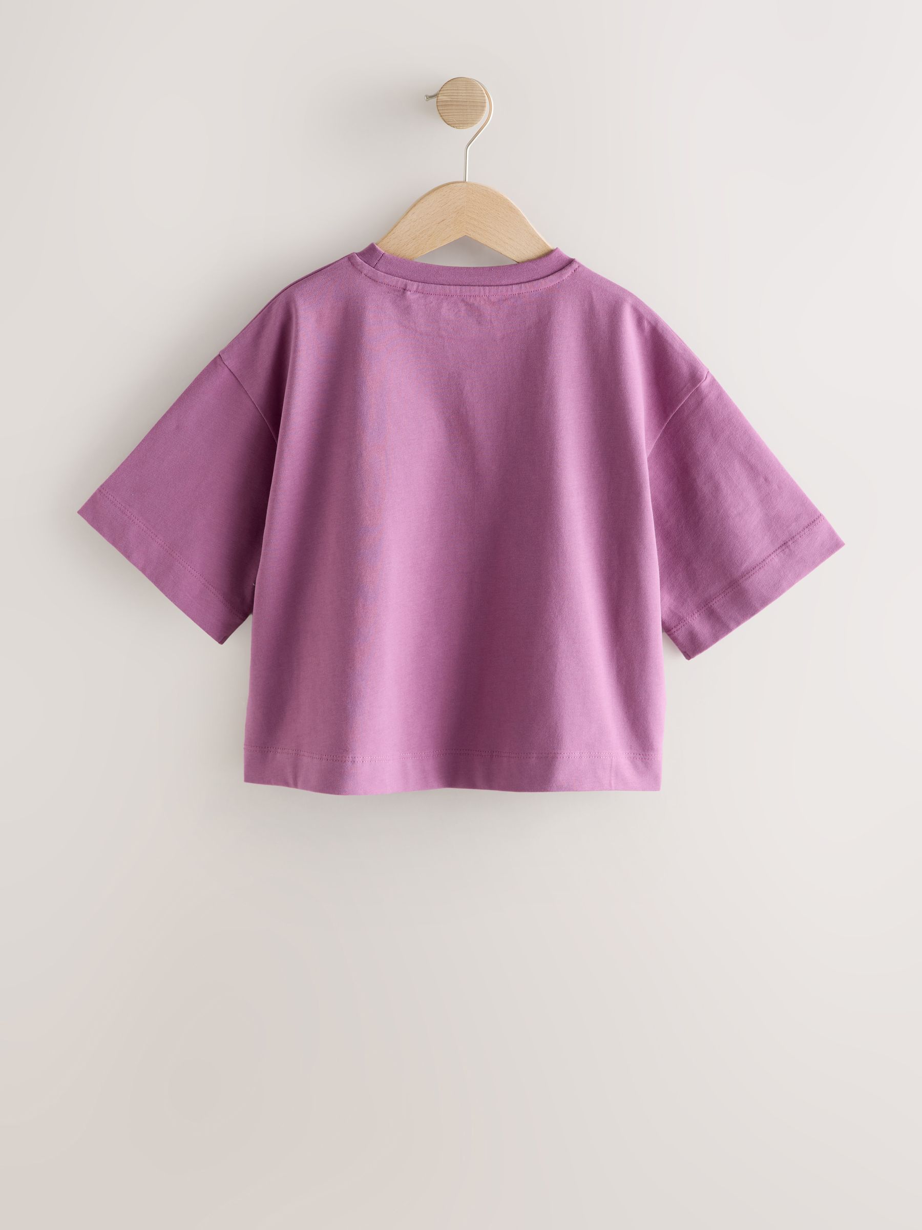 Purple Croissant - Oversized T-shirt met grafische print (3-16jr)