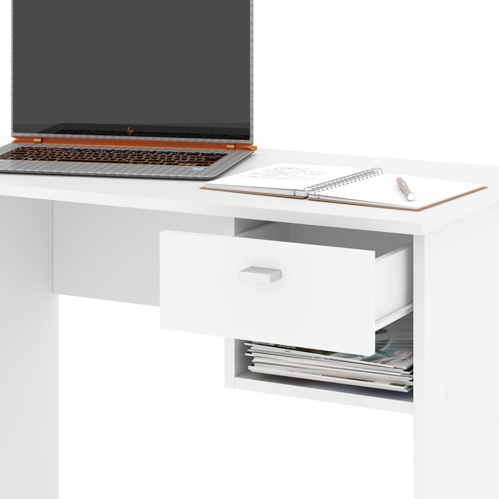 VICCO Schreibtisch COLIN Weiß Arbeitstisch Bürotisch Regal PC Tisch Schublade