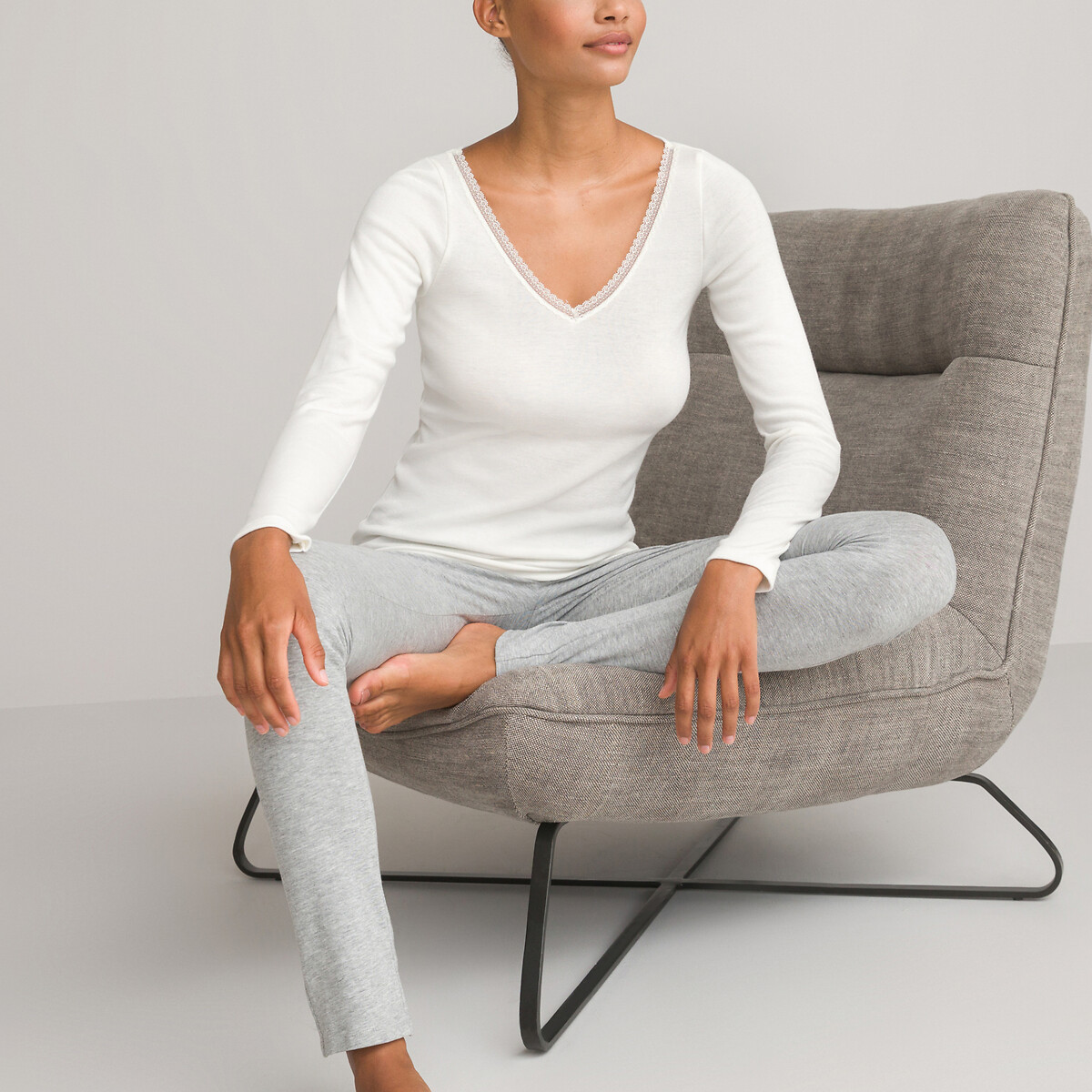 COLEÇÕES LA REDOUTE<br>Camiseta Thermisch, fabricada na França