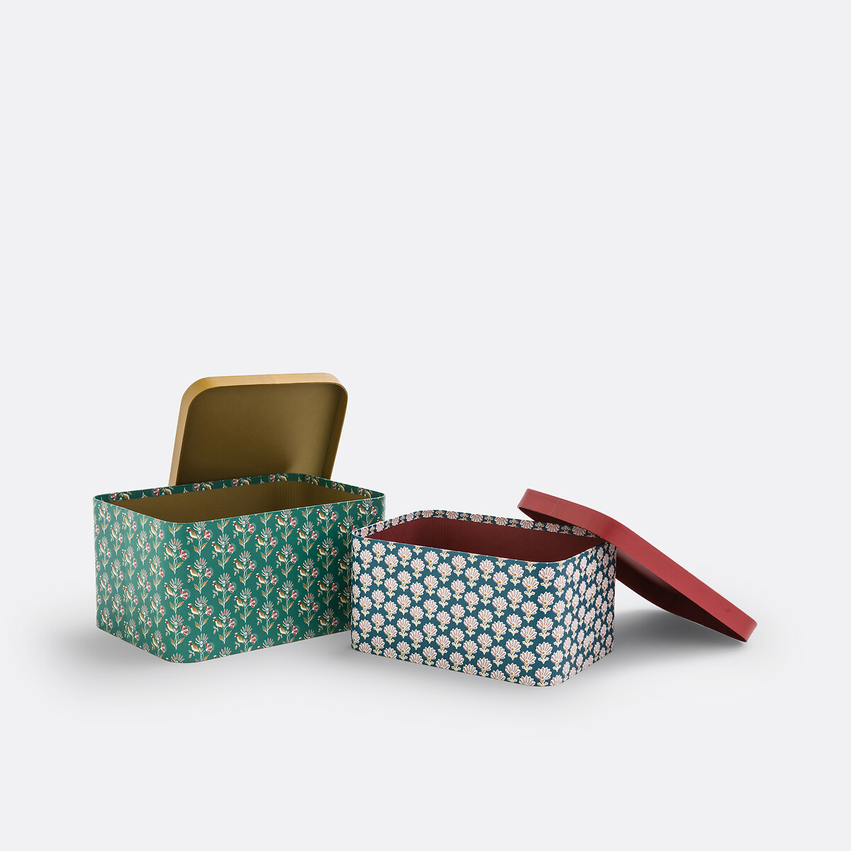 LA REDOUTE INTERIEURS<br>Conjunto de 2 caixas de armazenamento de papelão, Nadesha