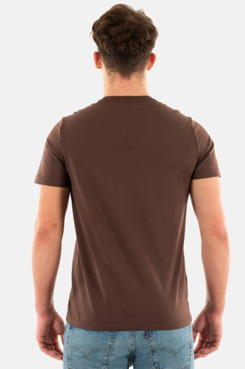 Tee shirt fred perry crew neck u85 brick/warm grey