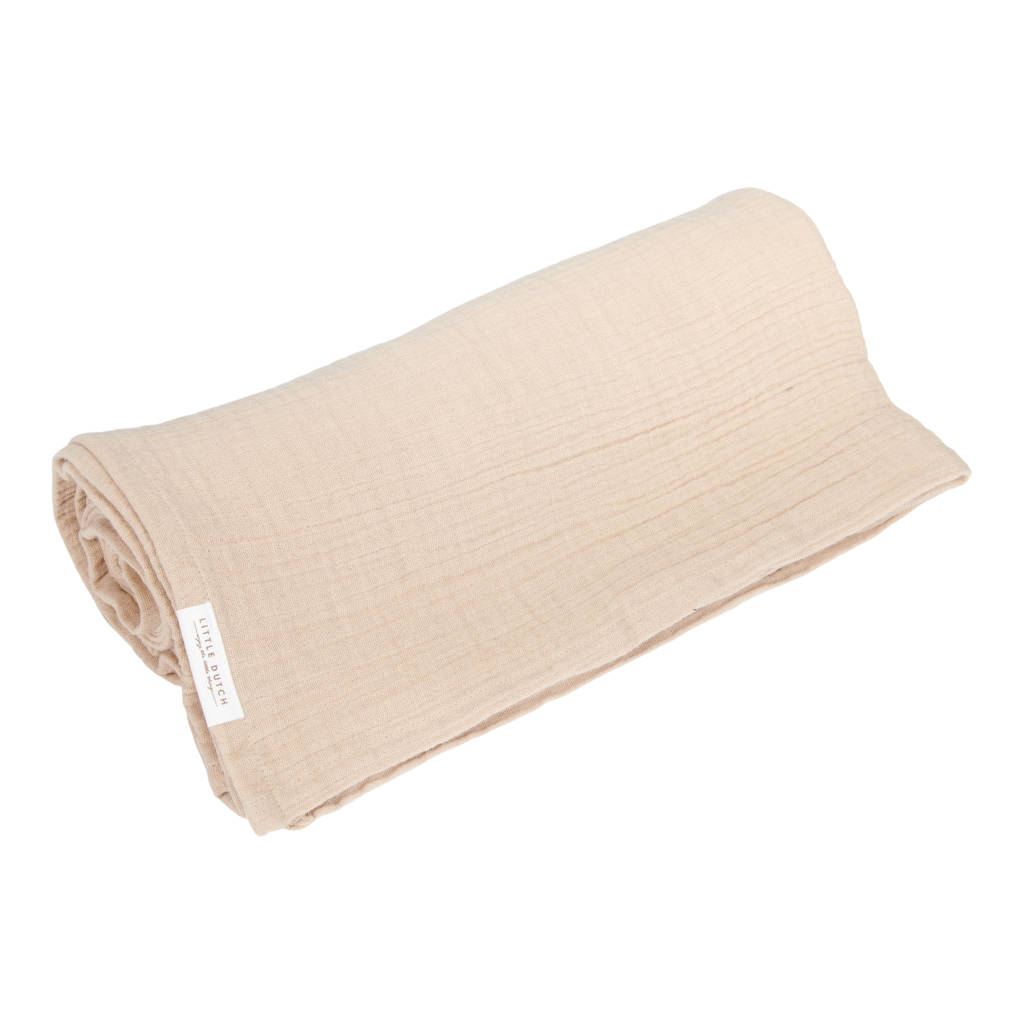 hydrolfiele swaddle doek 120x120 beige