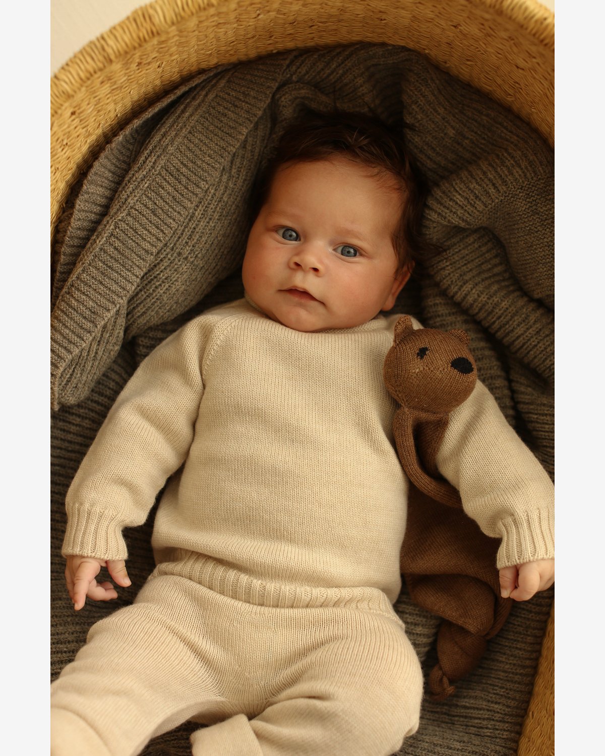 Kosebamse Koseklut – 100% Merino, Ubehandlet Ull | Teddy Tokki
