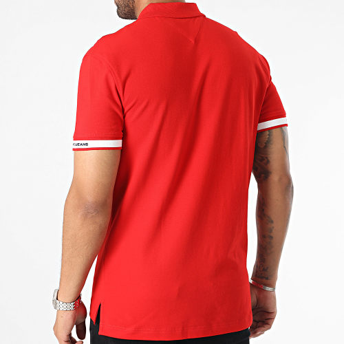 Polo Manches Courtes Classic Linear 7282 Rouge