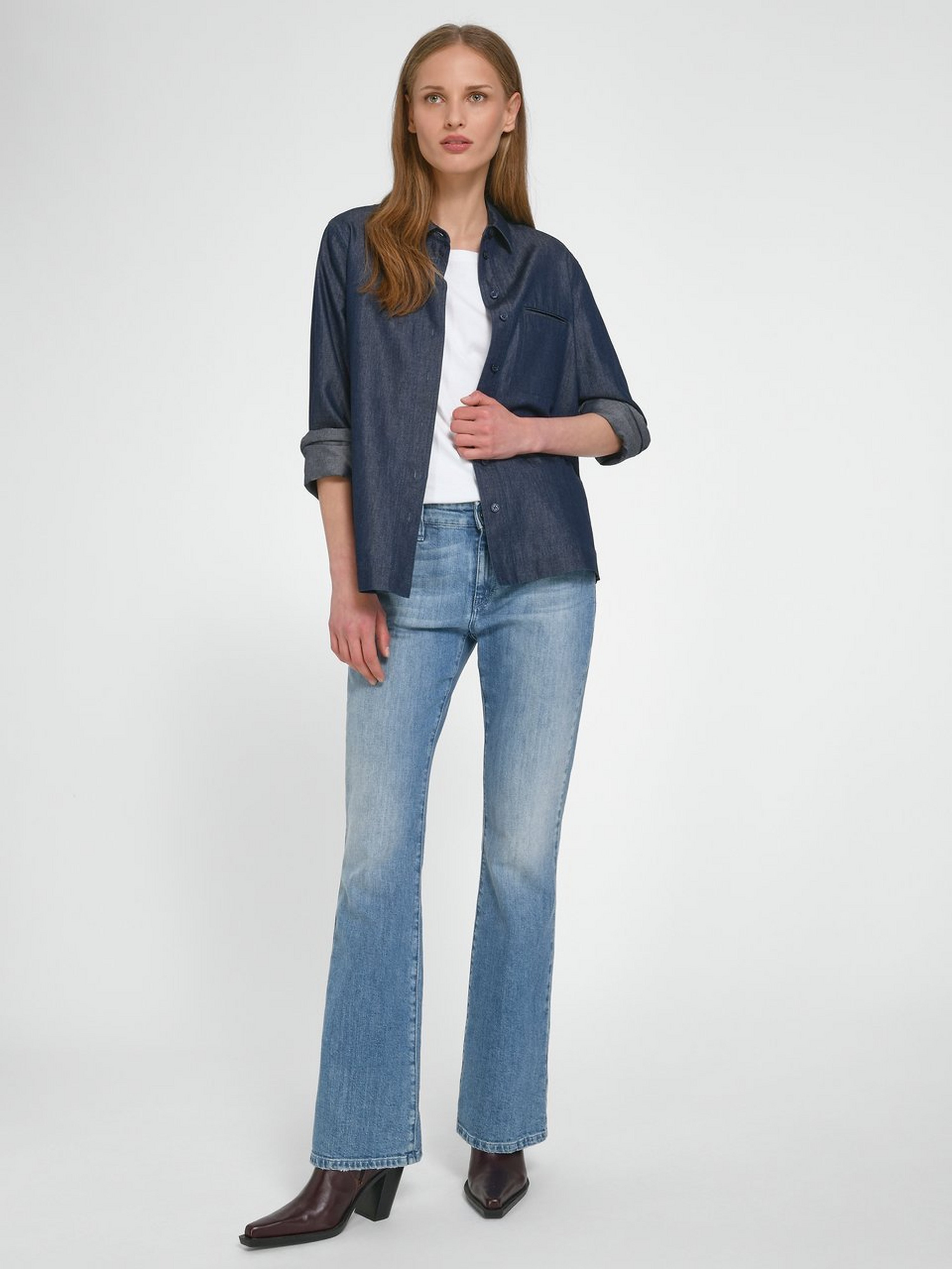 Jeans-Bluse