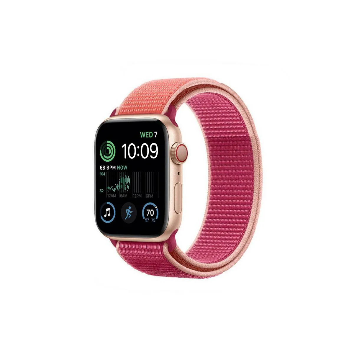 Nylon armbånd Apple Watch SE 2022 (40mm) - Pomegranate