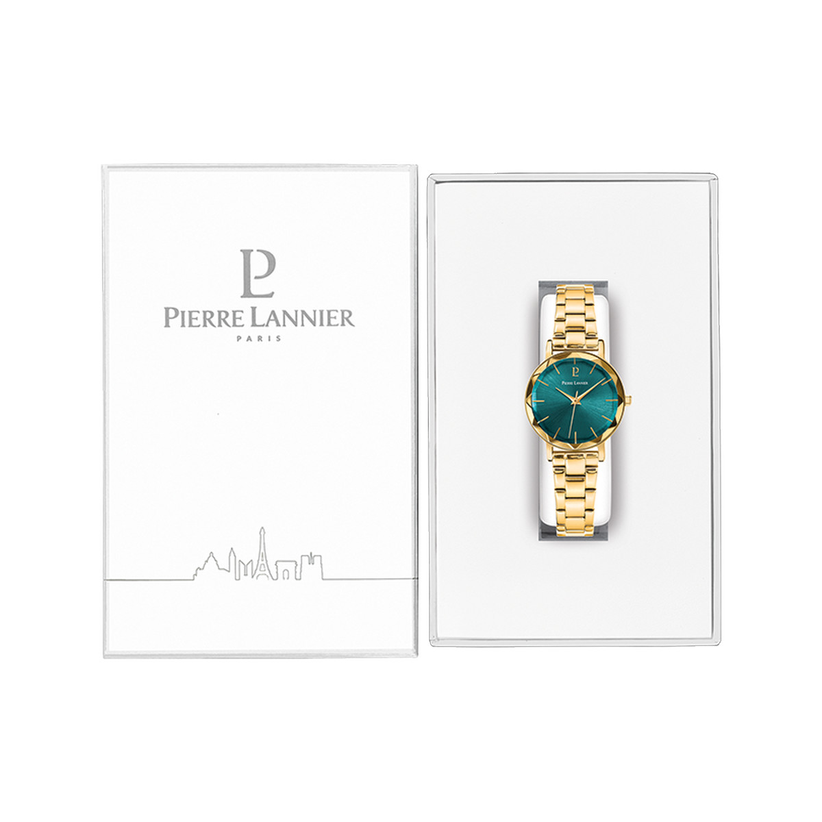 Montre PIERRE LANNIER multiples femme bracelet acier doré