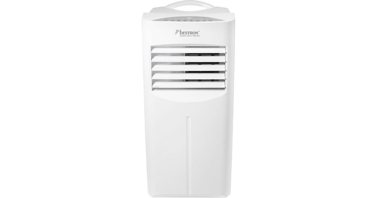 BestronAAC9000 Mobiele Airconditioner  (Wit, Koelvermogen 2,6 kW | met CFC-vrij koelmiddel | 9000 BTU/h)