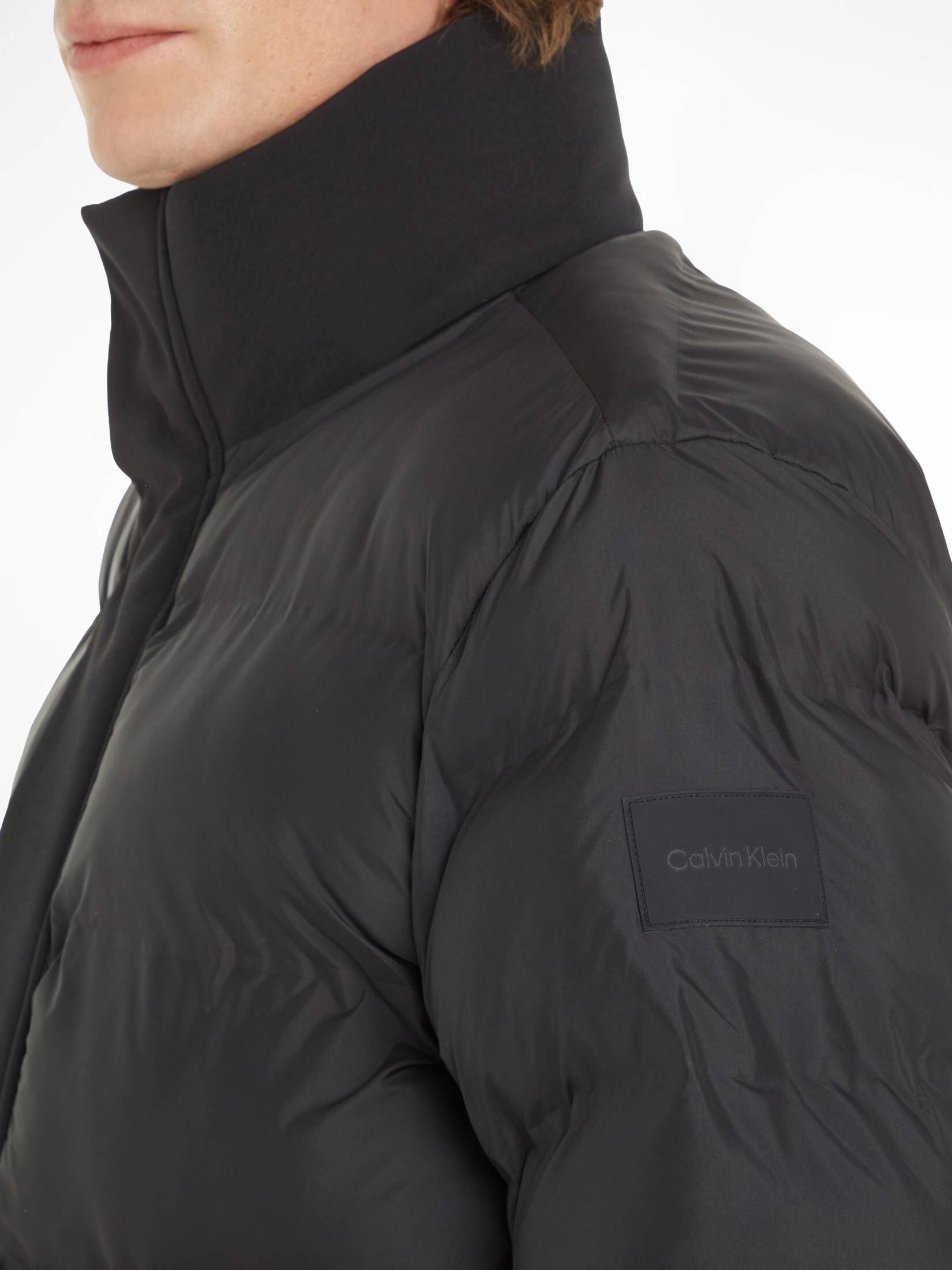 CALVIN KLEIN| Herren Steppjacke ohne Nähten