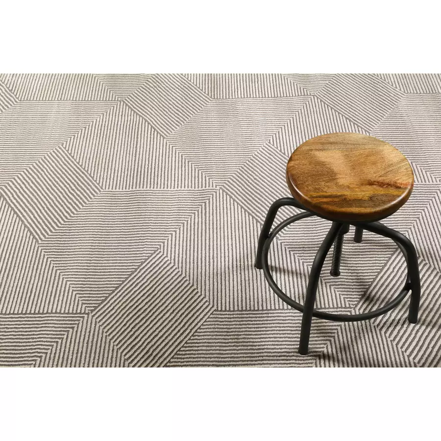 Esprit Kurzflorteppich Velvet Groove beige braun