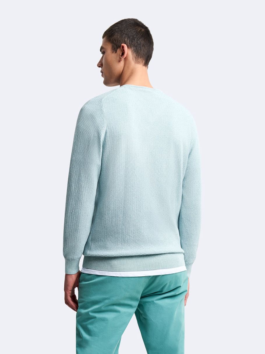 Pull col V en coton