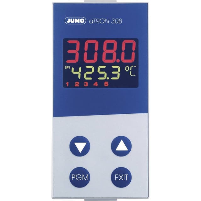 Jumo dTRON 308 (hoch) PID Temperaturregulator Pt100, Pt500, Pt1000, KTY11-6, L