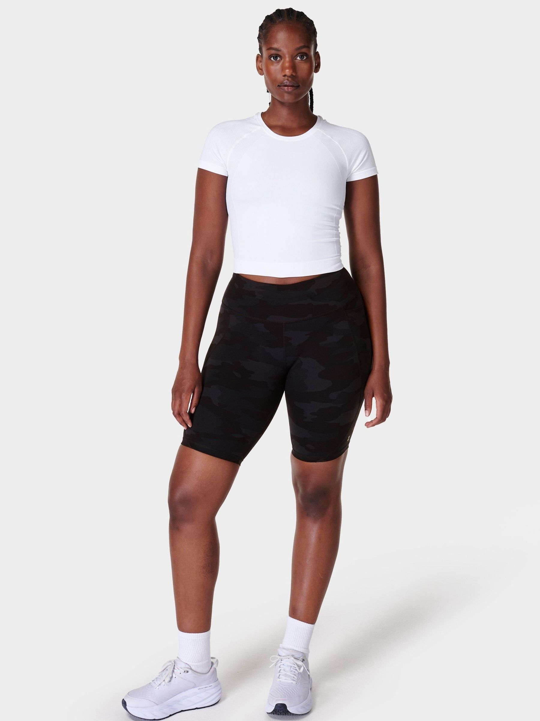 Zwart - Sweaty Betty Power bikershort van 9