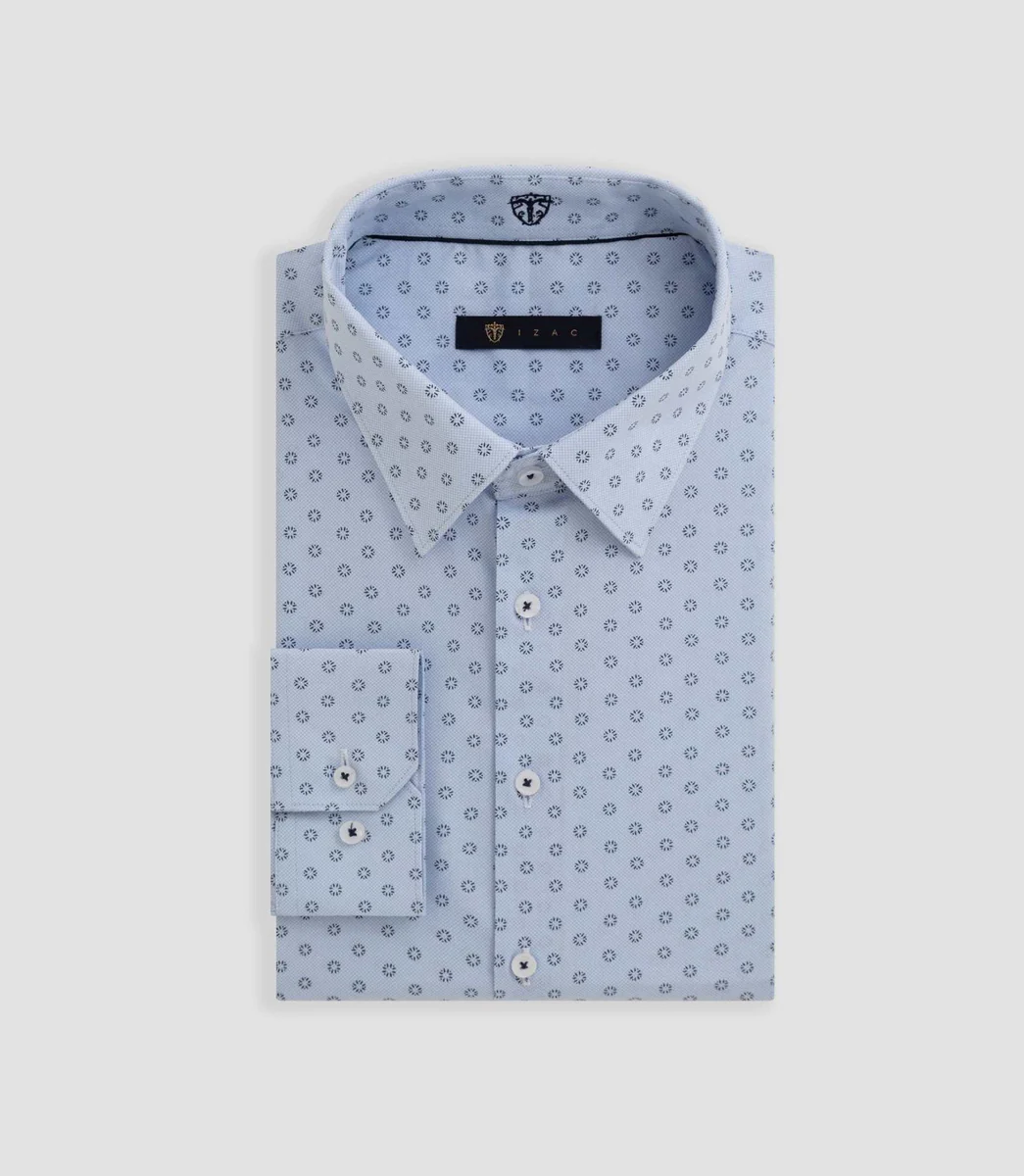 Chemise imprimée ciel 