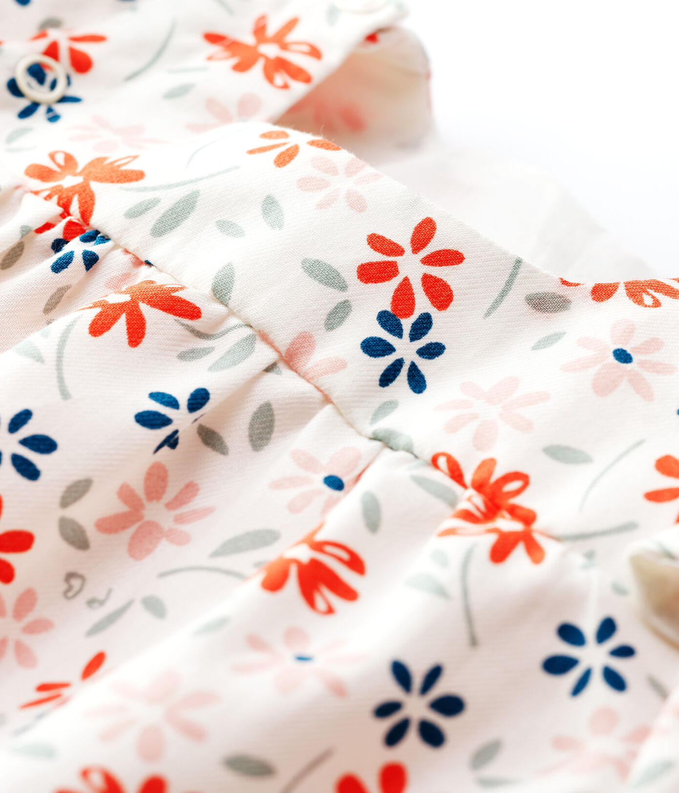 Robe à fleurs bébé fille twill en coton biologique