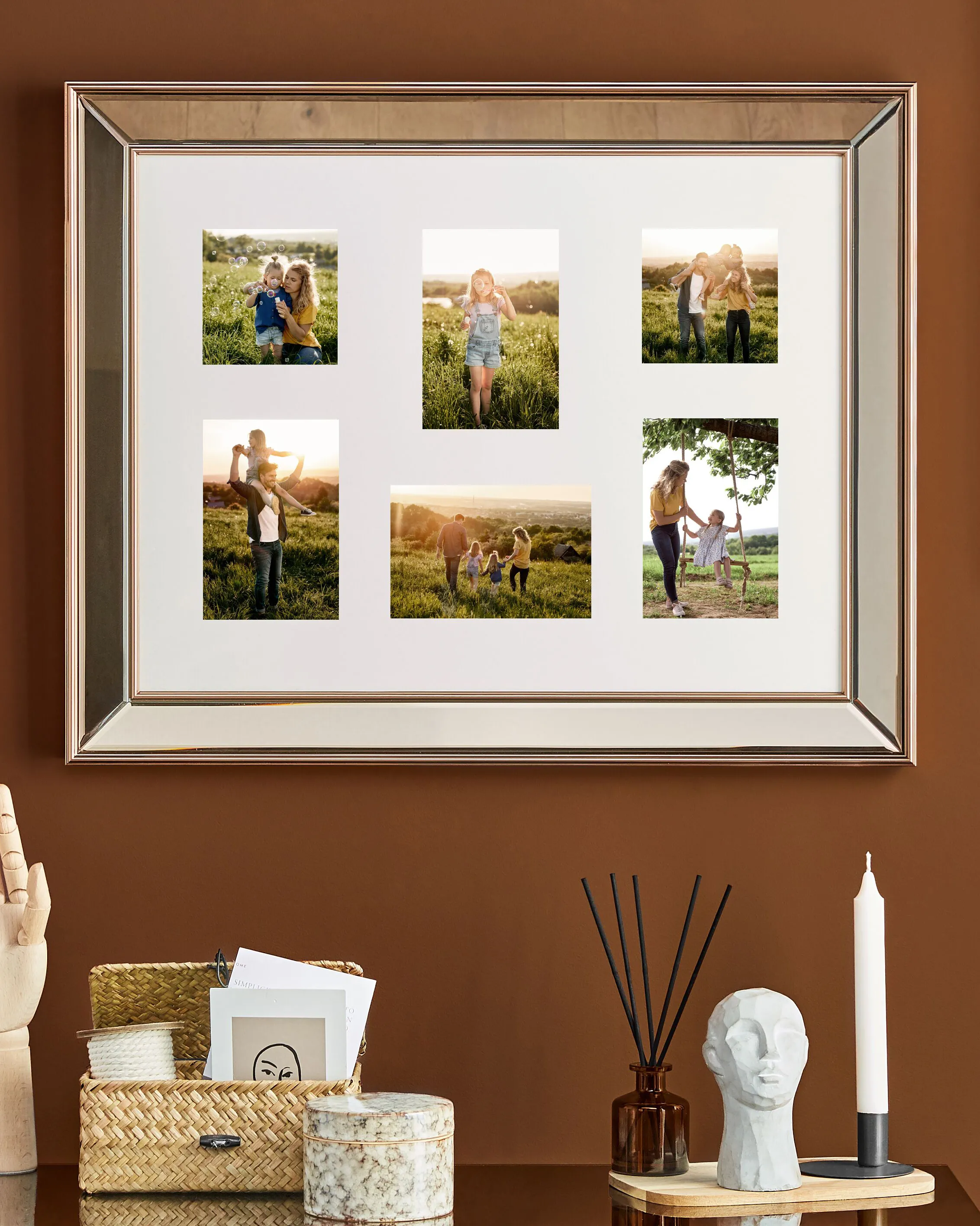 Lijst voor 6 foto's DABOLA Koper