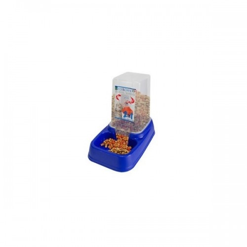 Dispensador de água para animais de estimação azul e branco